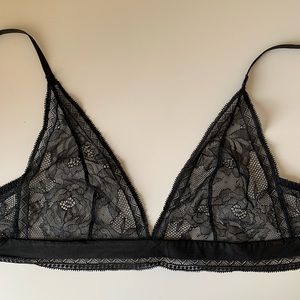 Calvin Klein black lacy bralette